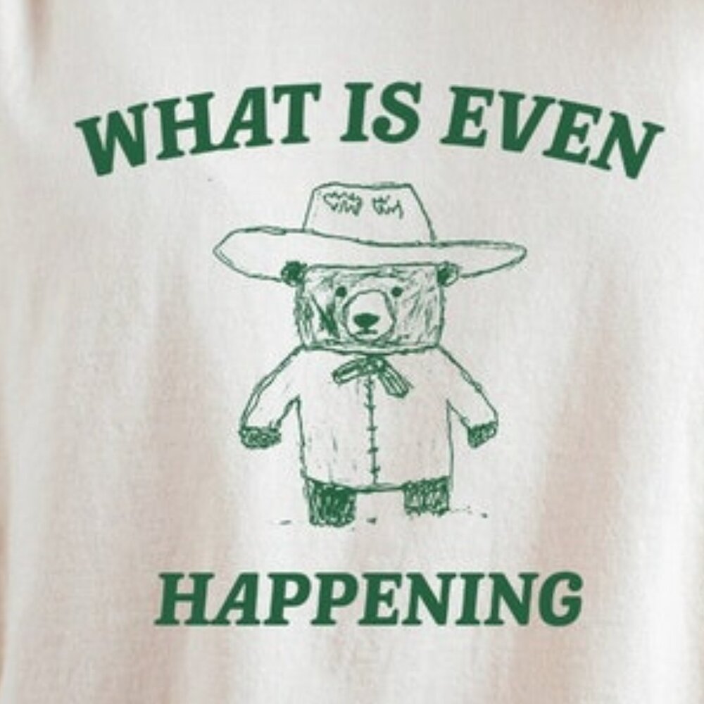 Retro Bear Cartoon, Vintage Cartoon Bear, Aesthetic T Shirt - Picture 2 of 4